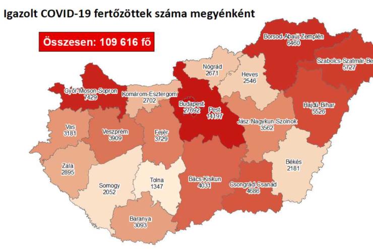 Vas megyben 52, orszgszerte 4673 j fertztt, 81 elhunyt