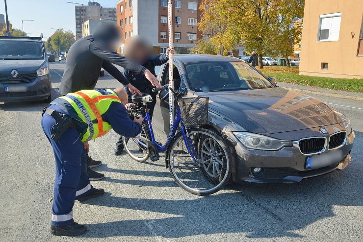 BMW el tekert egy ids kerkpros Szombathelyen, slyosan megsrlt