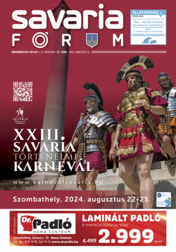 Savaria Frum 33. vfolyam 27. szm - 2024.08.16.