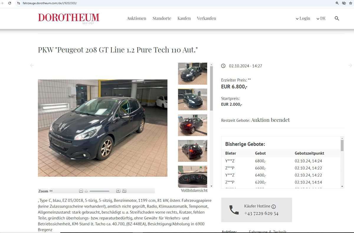 Az els gyorshajts miatt elrverezett au Ausztriban: tl frge volt a Peugeot